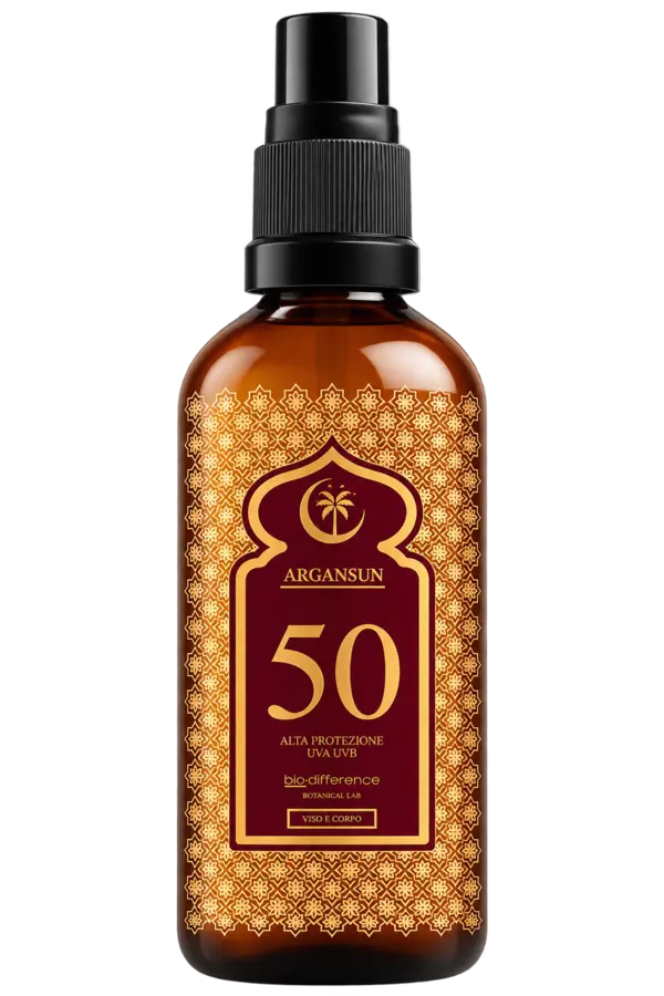 Mockup ArganSun SPF 50 viso e corpo